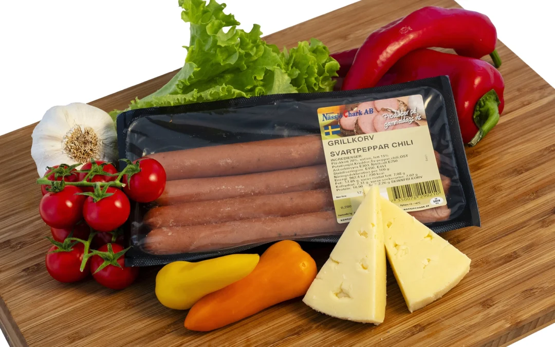 Grillkorv Svartpeppar Chili