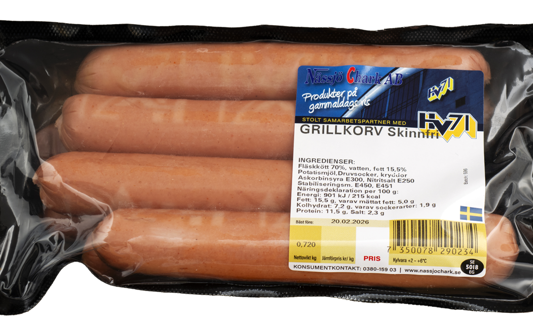 HV71-korven (Skinnfri Grillkorv)